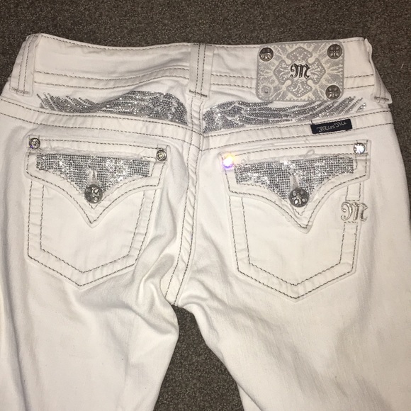 Miss Me Denim - White Miss Me Skinny Jeans